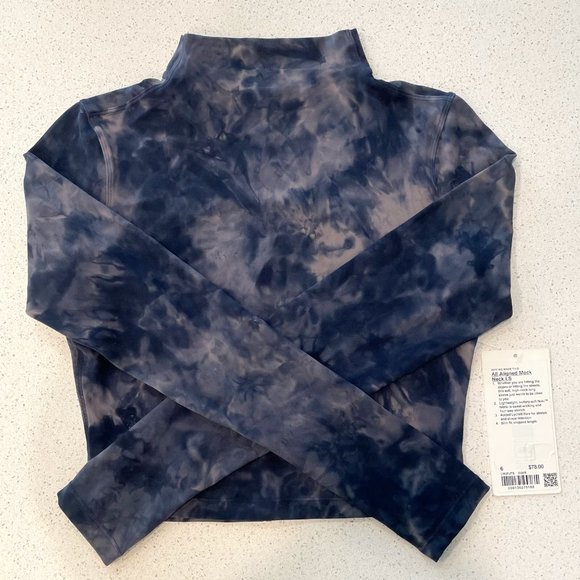lululemon athletica Tops - NWT lululemon All Aligned Mock Neck LS Sz6